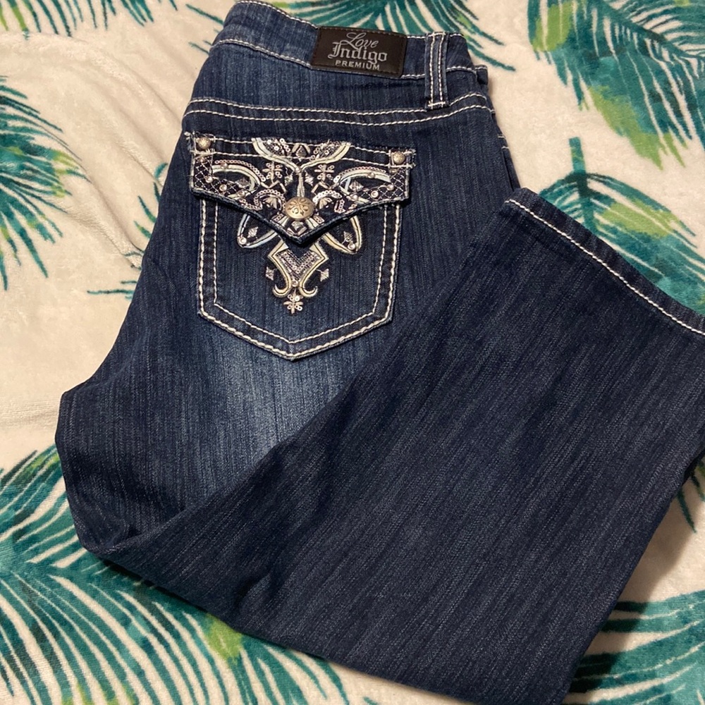 Love indigo premium capris